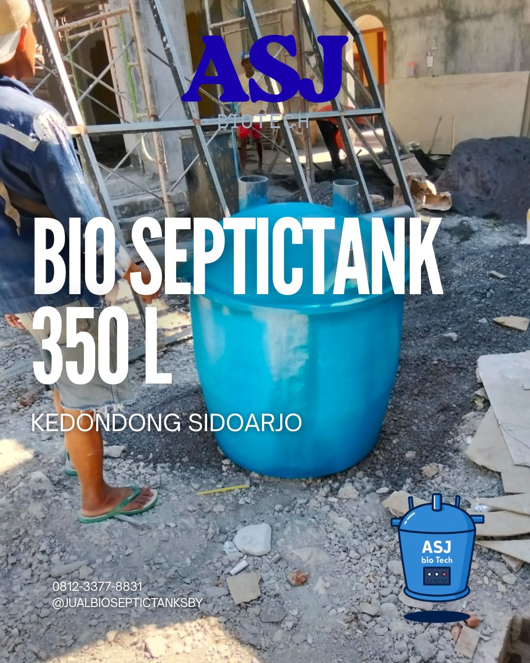 Bio Septictank 350 L Kedondong Sidoarjo
